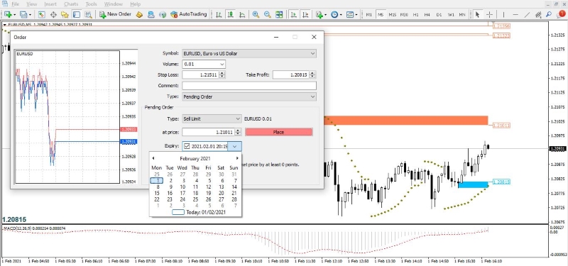 How to Place a Sell Limit Order on MetaTrader Desktop