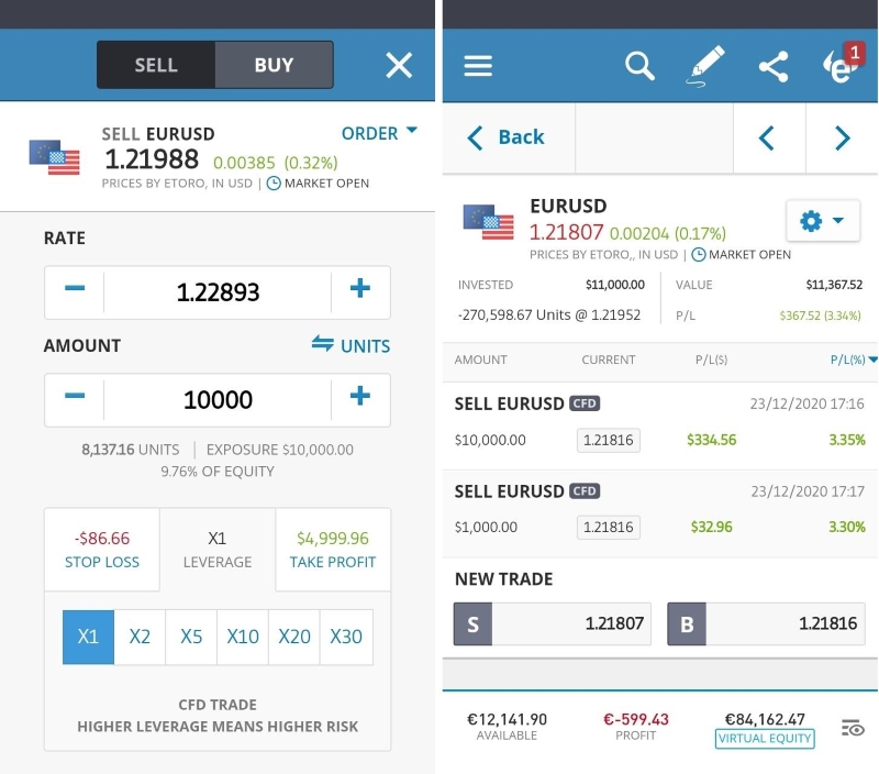 Forex Trading with the eToro Mobile App