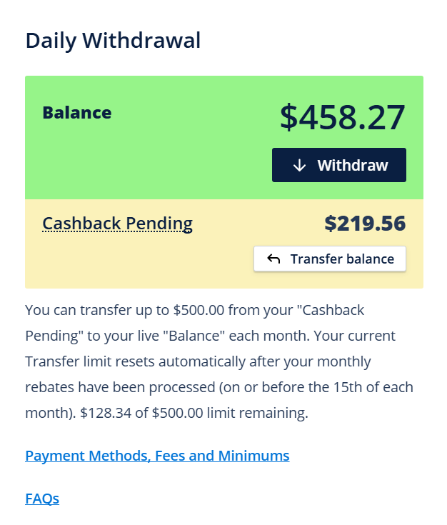 Screenshot Prelievi Self-Service